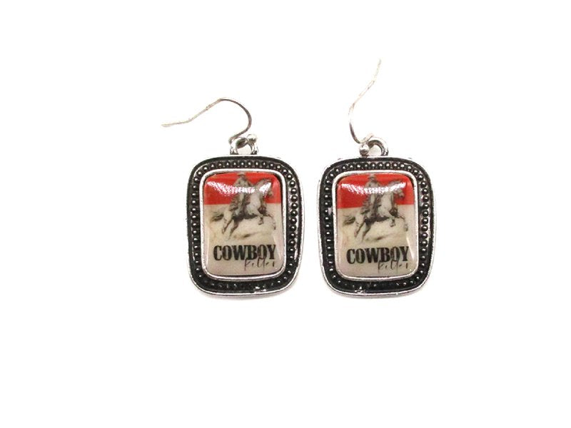 Western Portrait Dangle Earring