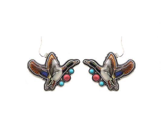 Western Flying Duck Hunting Dangle Earring