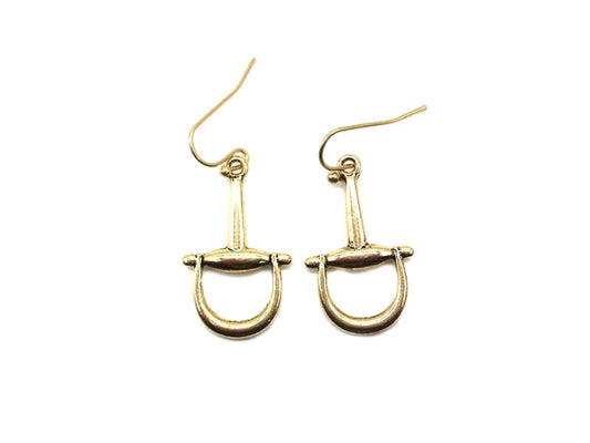 Western Horse Snaffle Bit Dangle Earring