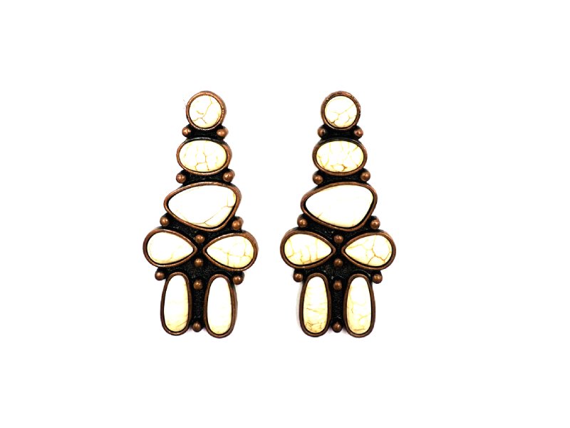 Western Turquoise Stone Dangle Earring