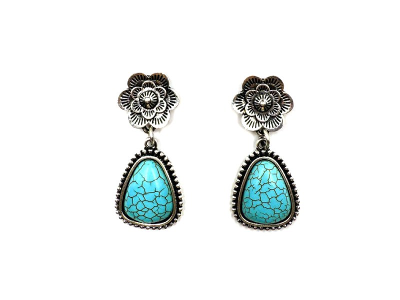 Western Triangle Dangle Earring