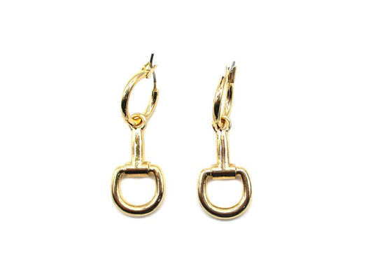 Western Snaffle Bit Dangle Earring