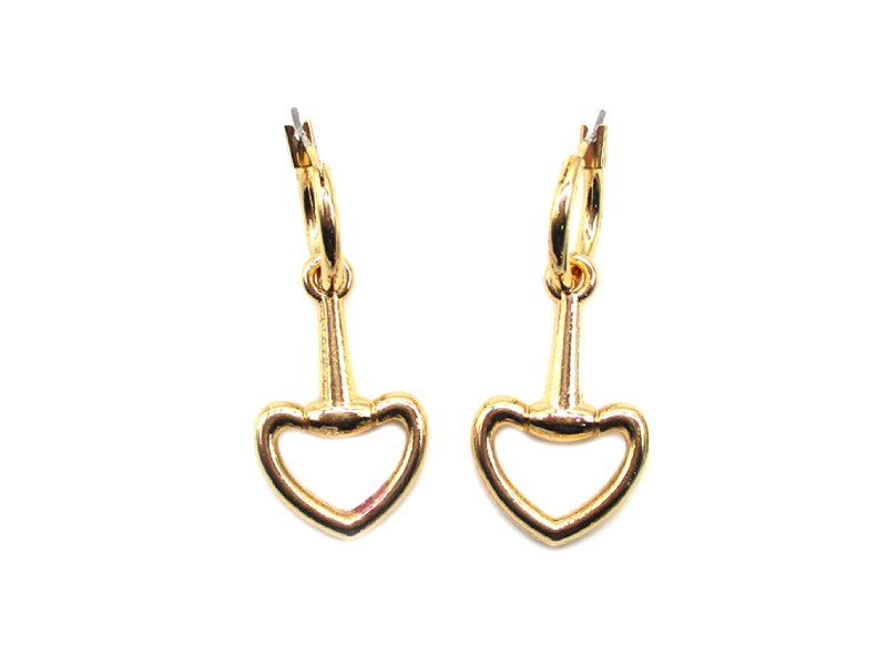 Western Heart Snaffle Bit Dangle Earring