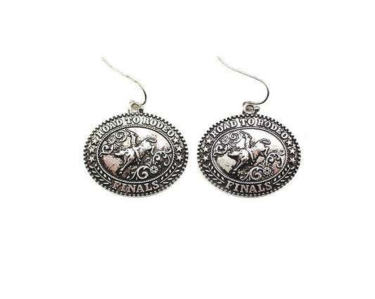 Western Road To Rodeo Dangle Earring