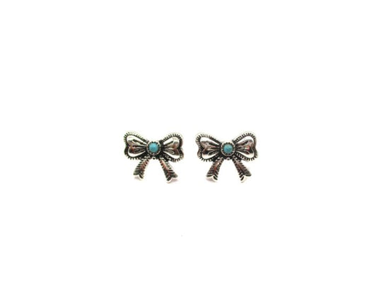 Western Small Ribbon Stud Earring