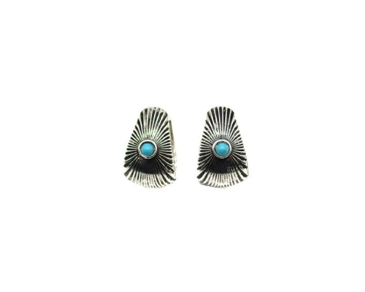 Western Turquoise Hoop Earring