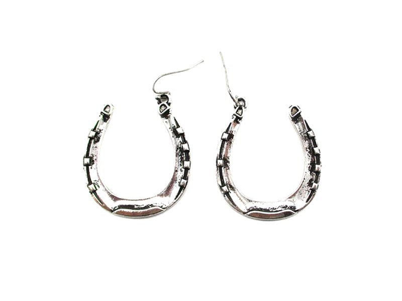 Western Horse Shoe Dangle Earring