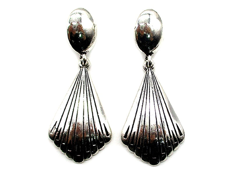 Western Sunburst Concho Earrings