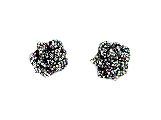 Western AB Rose Earrings