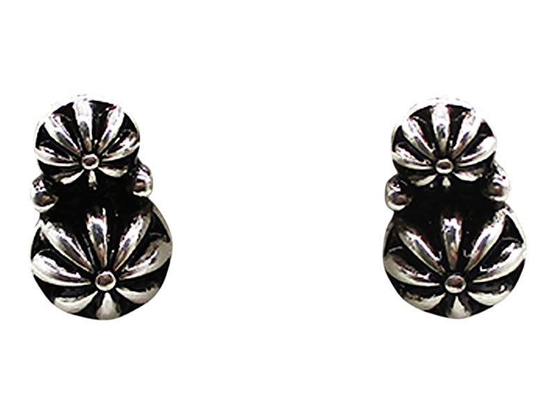 Western Double Concho Post Earrings