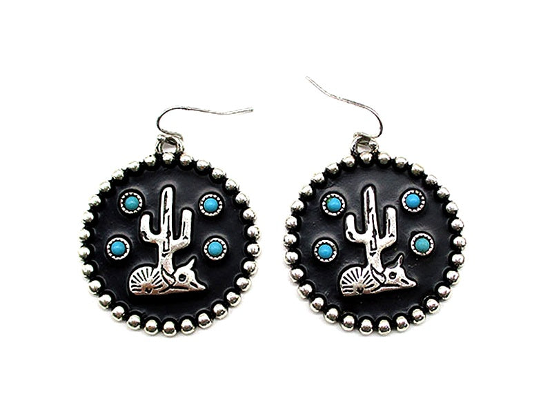 Western Cactus Earrings
