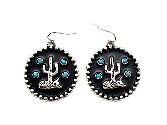 Western Cactus Earrings