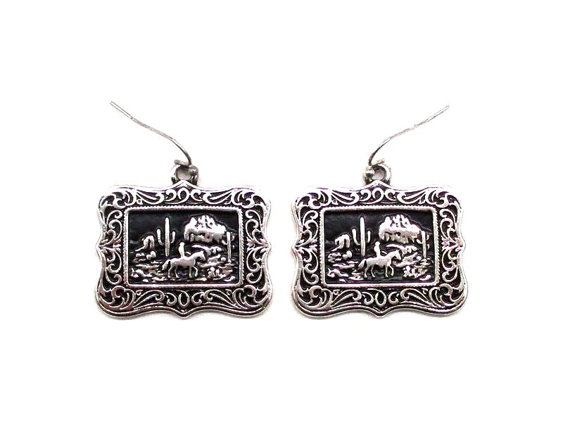 Western Scenery Earrings
