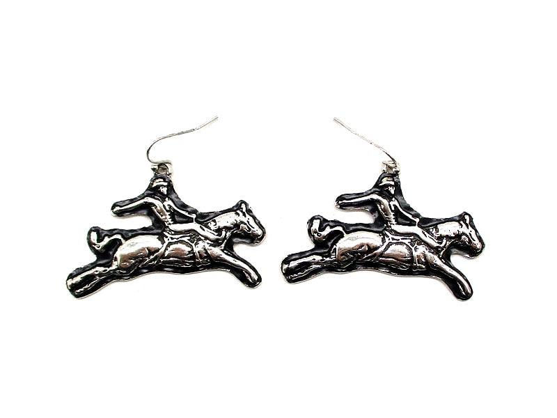 Western Bronc Rider Earrings