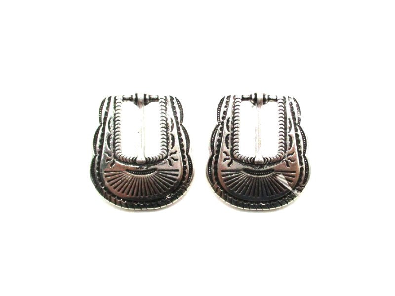 Western Belt Buckle Post Earring