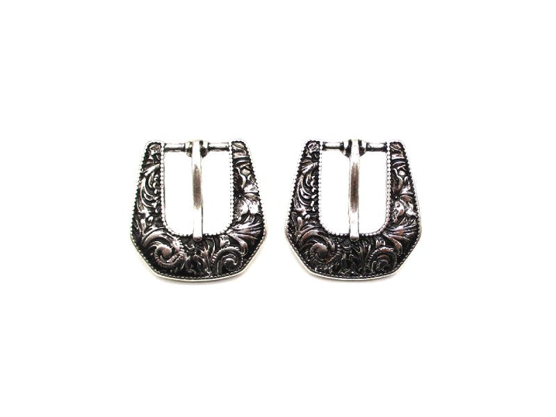 Western Belt Buckle Post Earring