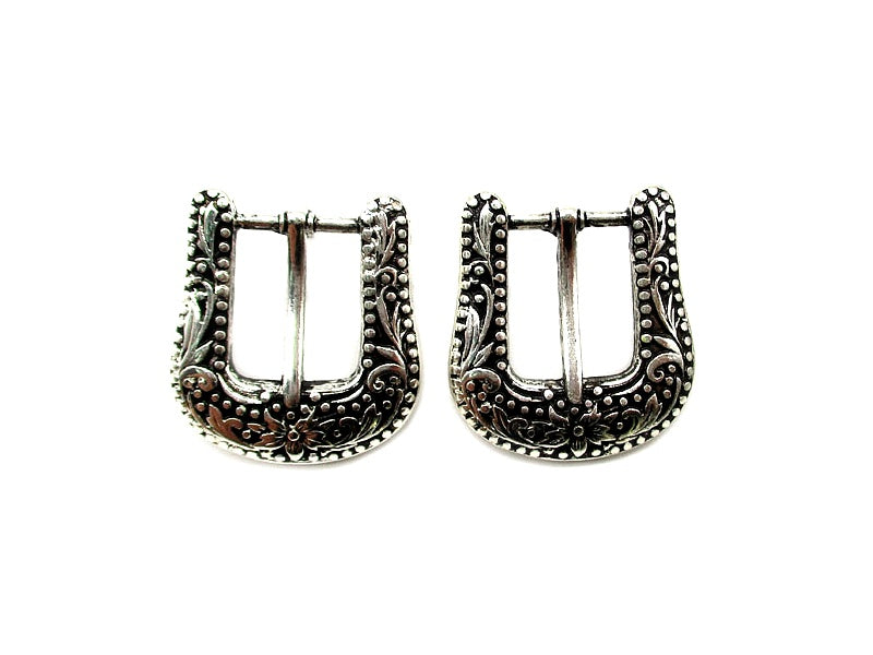 Western Small Belt Buckle Post Earrings