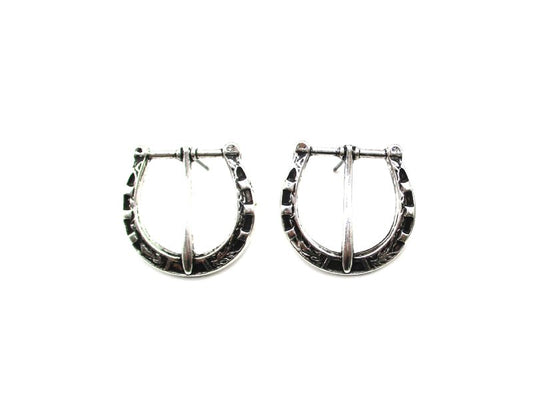 Western Belt Buckle Post Earring
