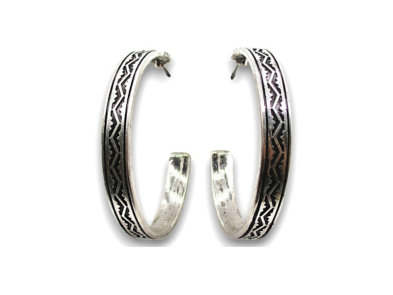 Western Large Hoop Earrings
