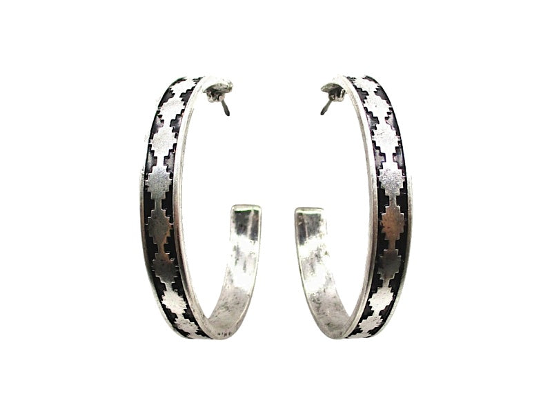 Western Large Hoop Earrings