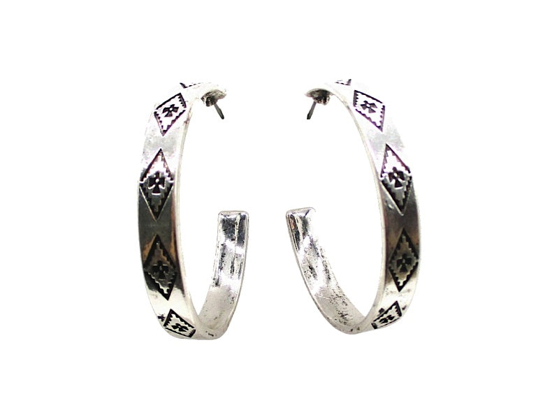 Western Large Hoop Earrings