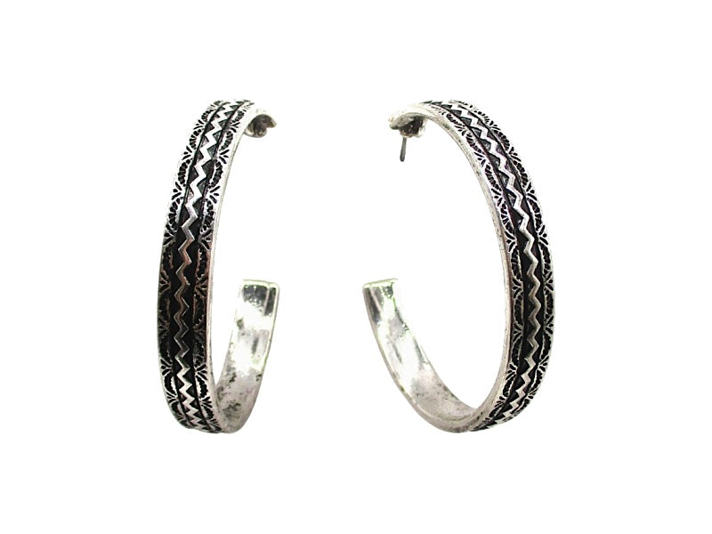 Western Large Hoop Earrings