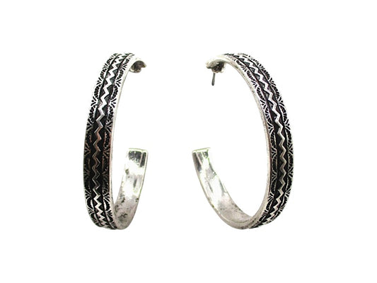 Western Large Hoop Earrings