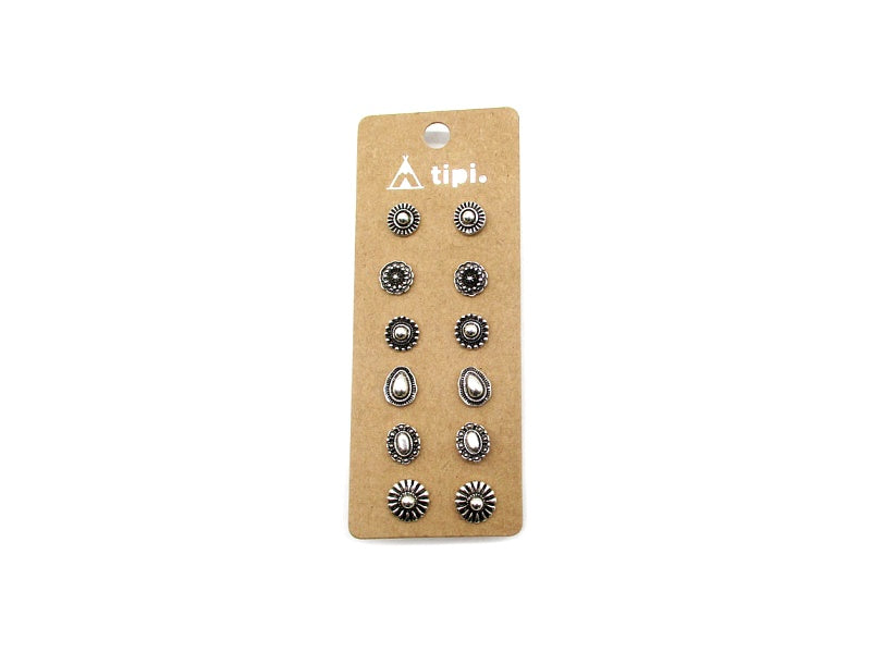 Western 6 Pair Earrings