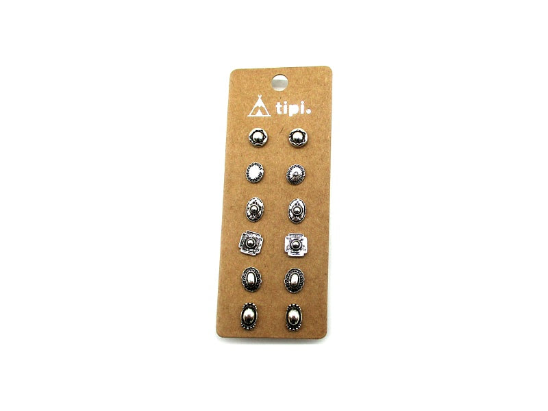 Western 6 Pair Earrings