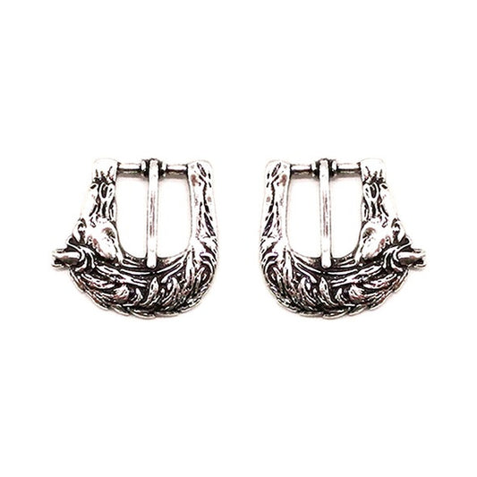 Western Small Horse Belt Buckle Earrings