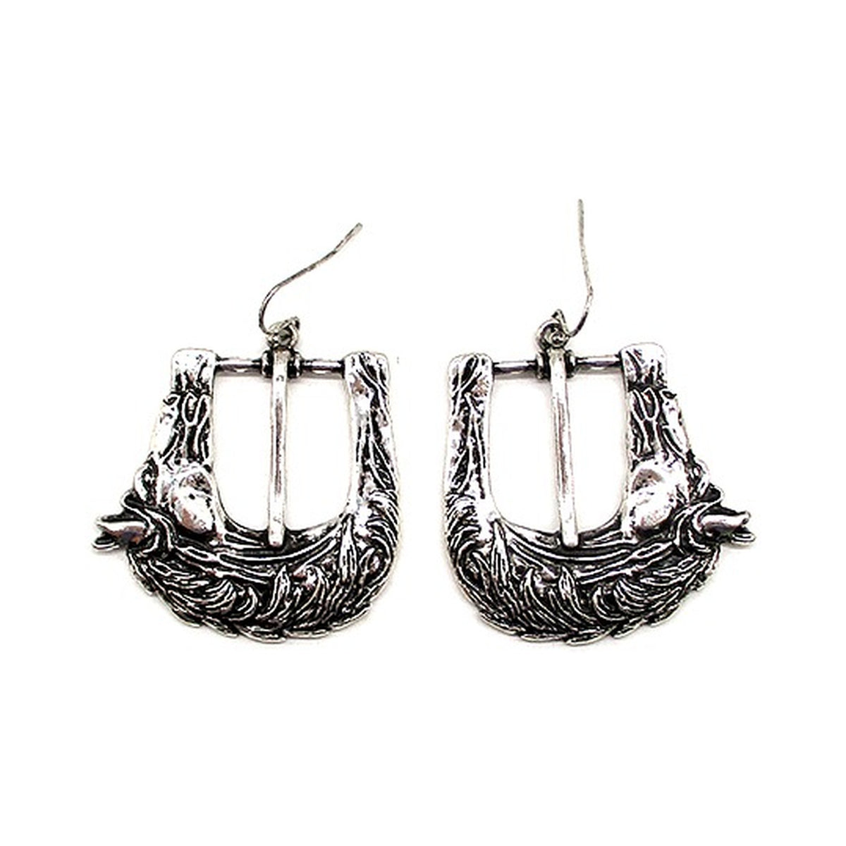 Western Horse Belt Buckle Earrings