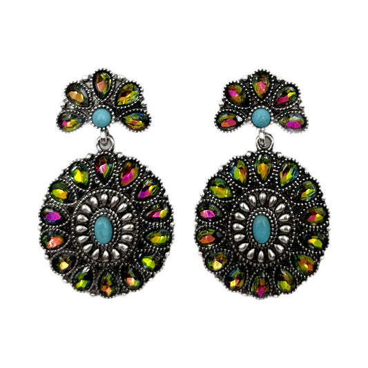 Western Naja Concho Earrings