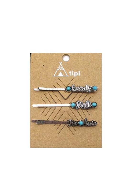 WESTERN STYLE BOBBY PIN SET