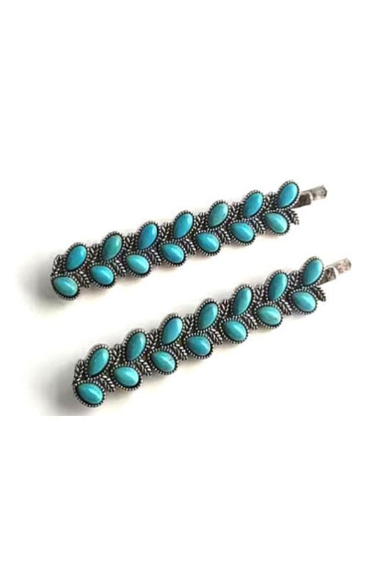 WESTERN TURQUOISE BOBBY PIN SET