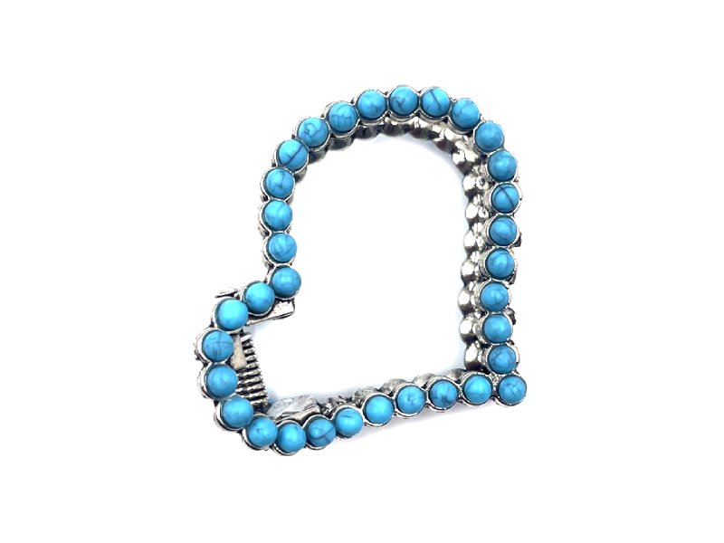 Western Heart Navajo Pearl Hair Claw
