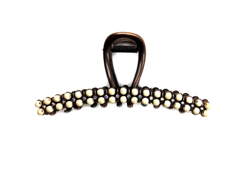 Western Navajo Pearl Hair Claw