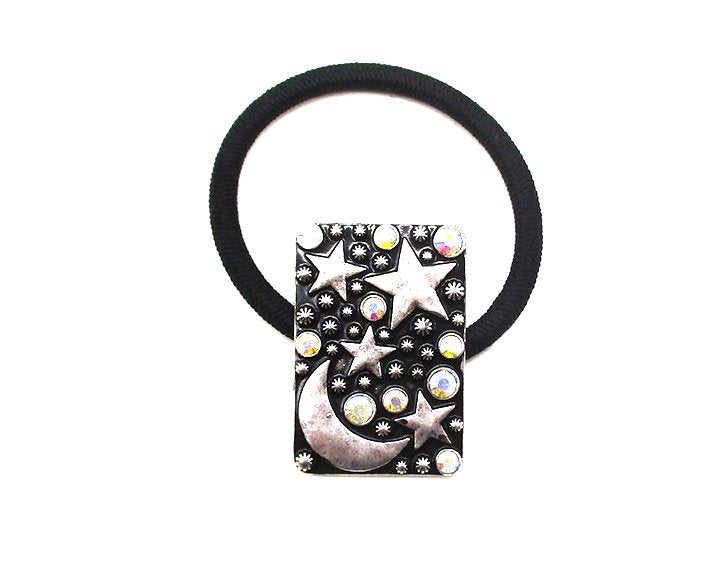 Western Moon and Star Hair Tie