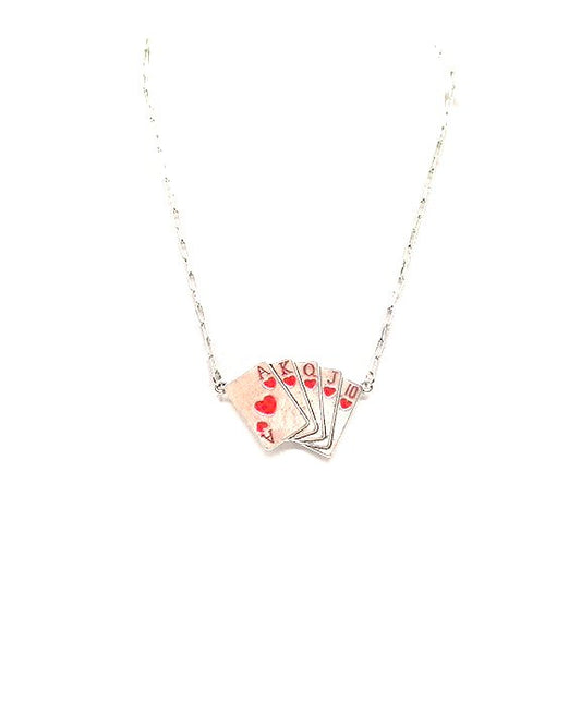 Heart Royal Flush Necklace