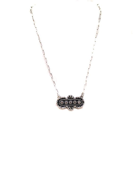 Western Oval Concho Necklace