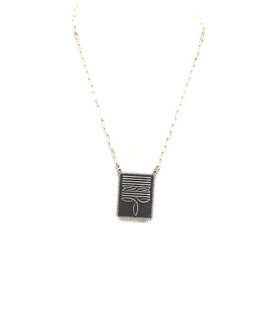 Western Boot Stitch Necklace