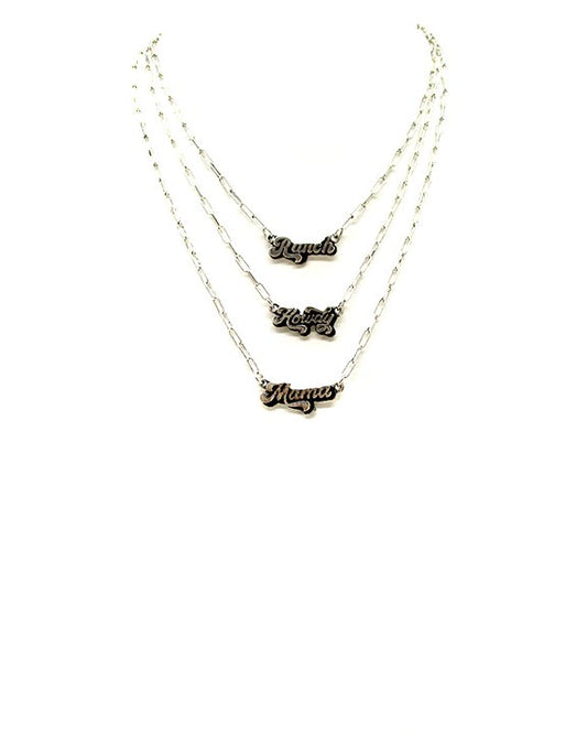 Western Theme 3 Separate Necklace Set