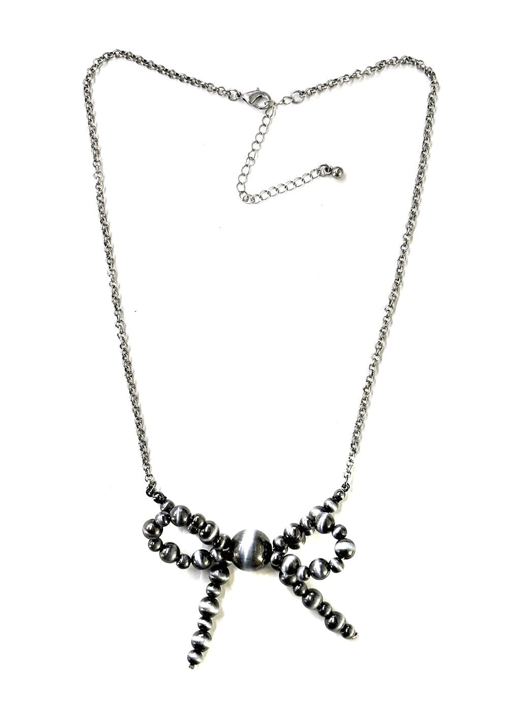 Western Navajo Pearl Ribbon Necklace