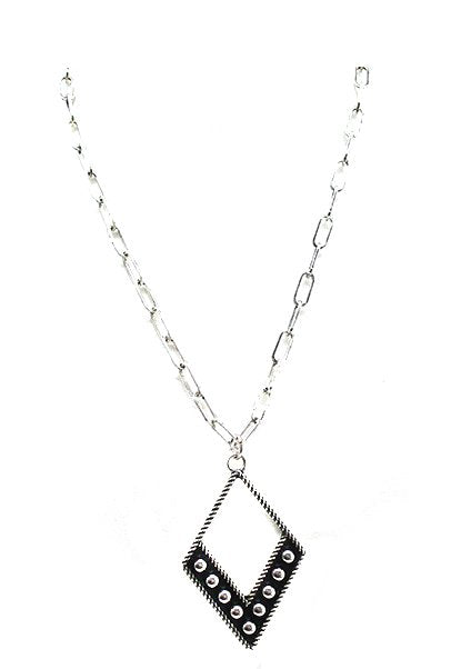 Western Diamond Cut Bubble Necklace