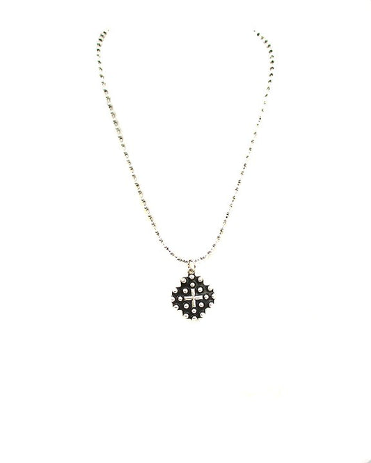 Western Cross Bubble Necklace