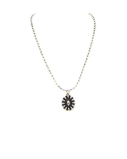 Western Concho Bubble Necklace