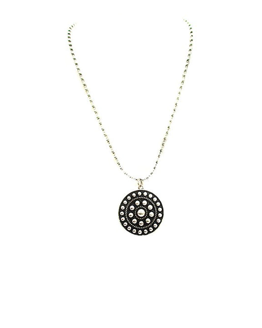 Western Round Concho Bubble Necklace