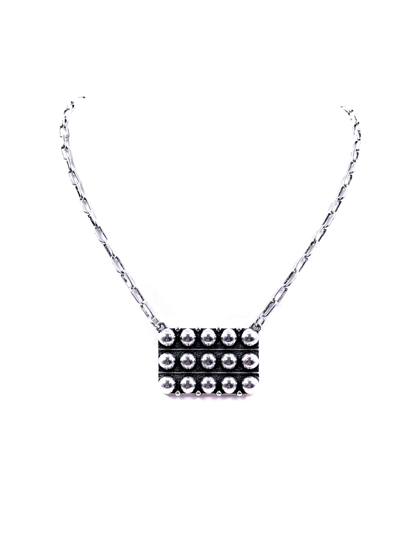 Western Rectangle Bubble Necklace