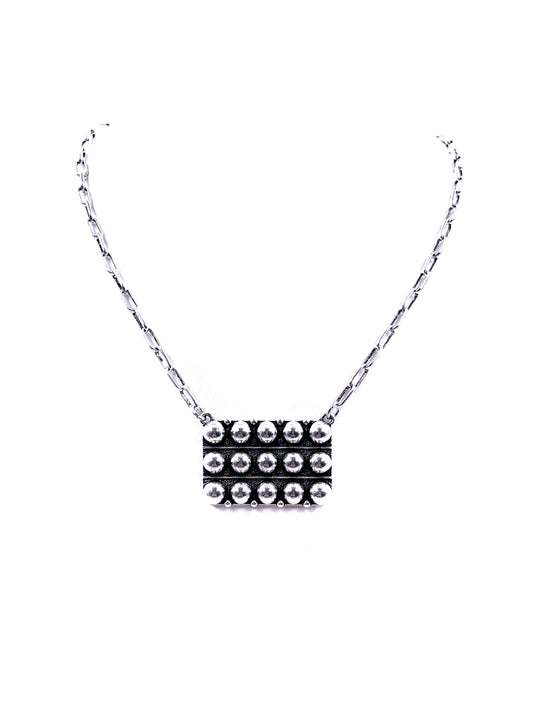 Western Rectangle Bubble Necklace
