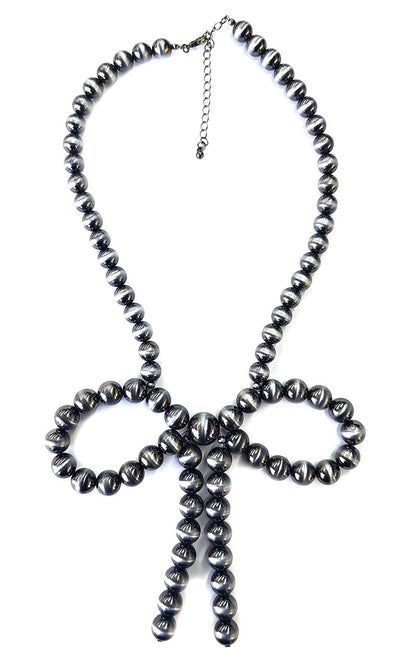 Western Navajo Pearl Ribbon Necklace