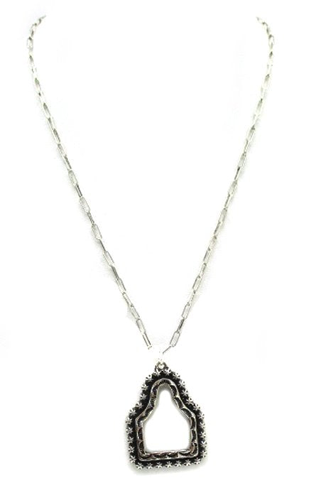 Western Cattle Tag Cut Necklace